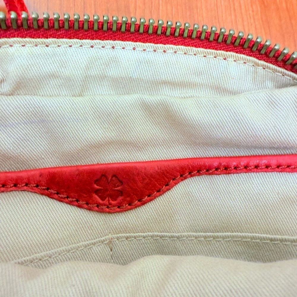 Lucky Brand Kyle Fringed Red Crossbody - Picture 9 of 10
